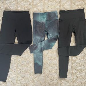 Athleta tights - Altitude Tight, Elation 7/8 crop, Inclination Moto Tight